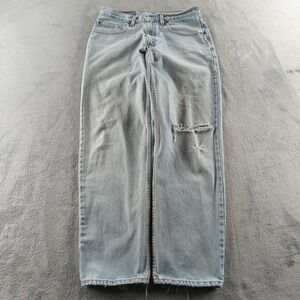 Vintage Levis 550 Jeans Mens 33x30 (Fits 30x30) Light Blue Relaxed Made USA